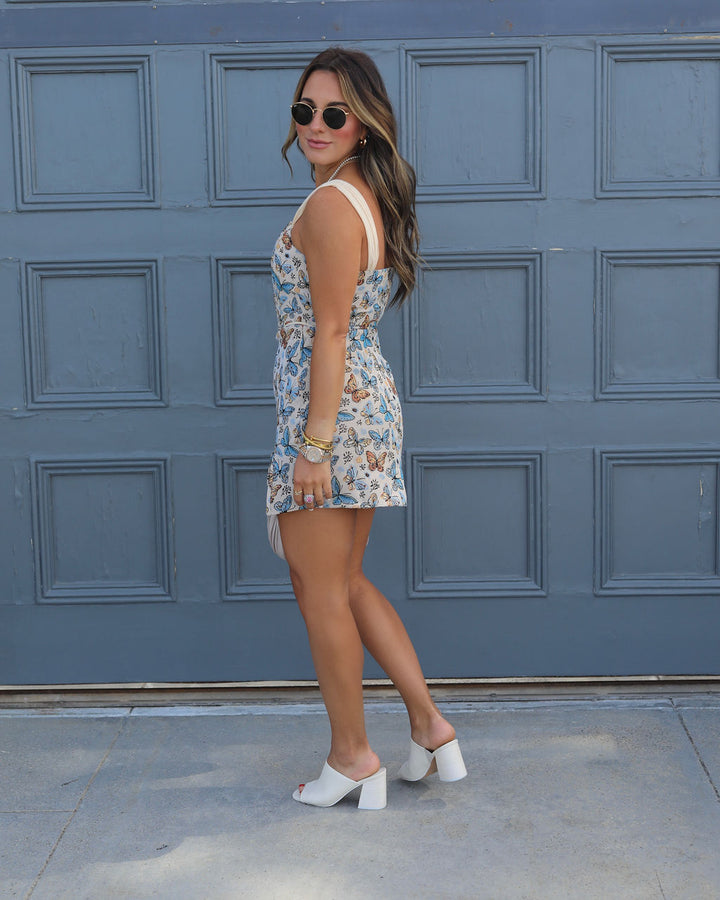 Roam Free Butterfly Corset Crop Top