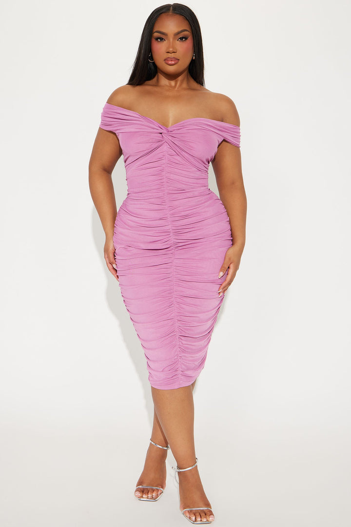 The Tink Midi Dress - Mauve