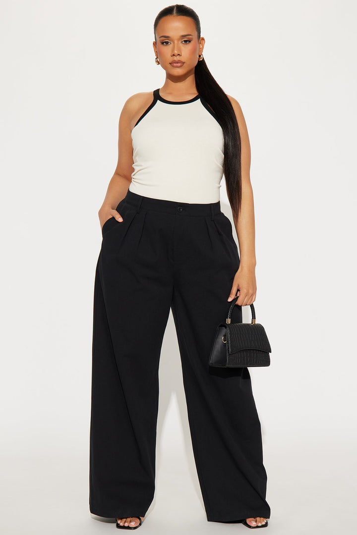 Miranda High Neck Tank - Cream/combo