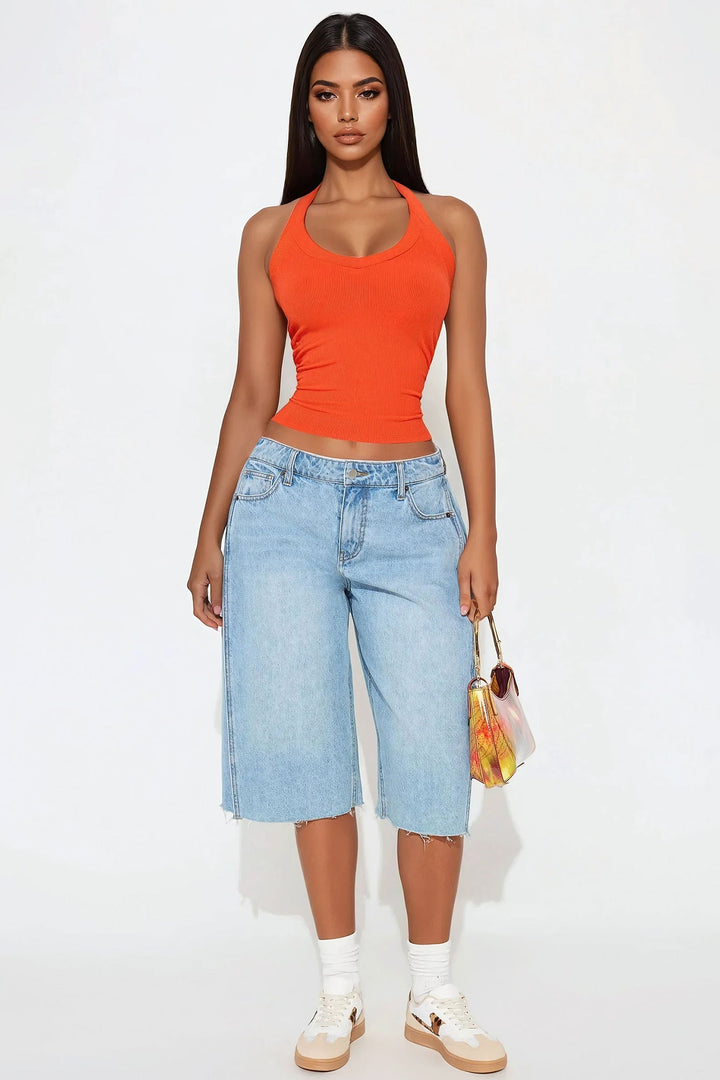 Olivia Halter Top - Orange