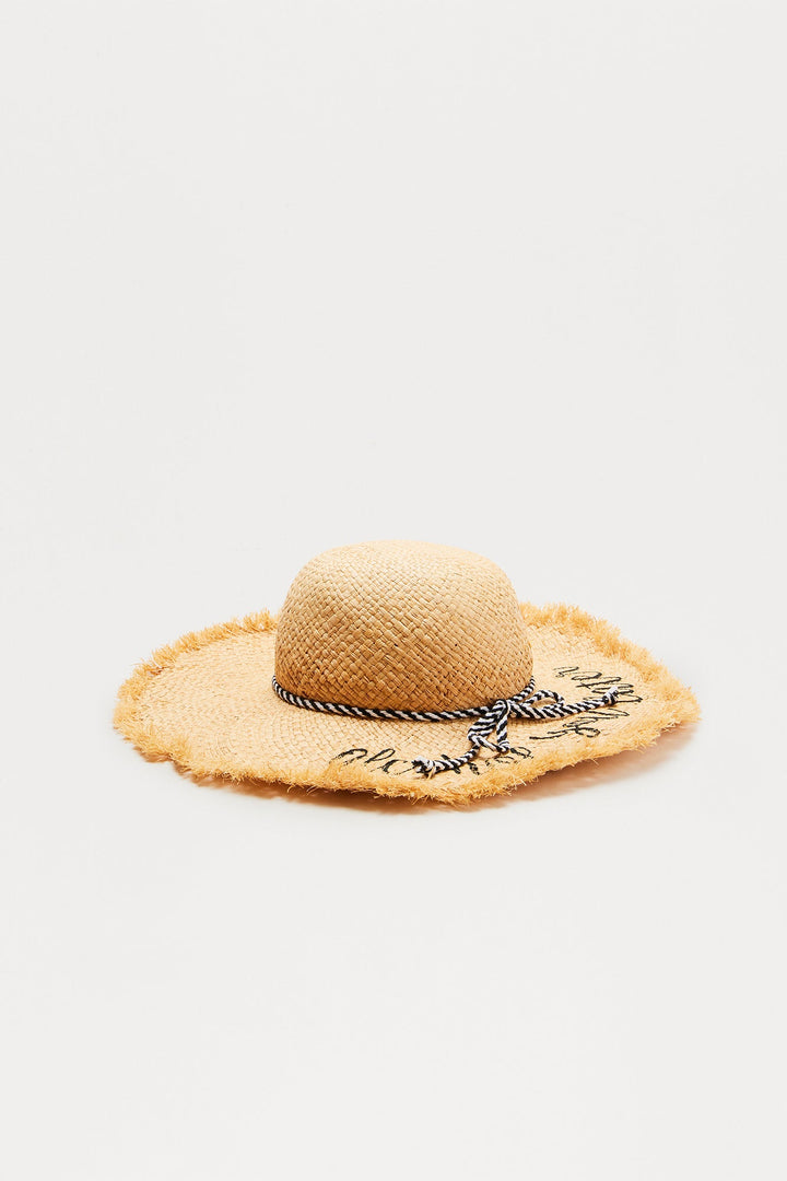 Alcohol You Later Sun Hat - Natural/Combo