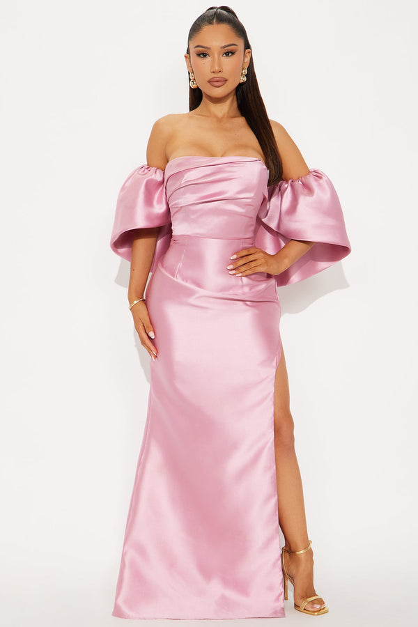 Show Stopper Strapless Gown - Mauve