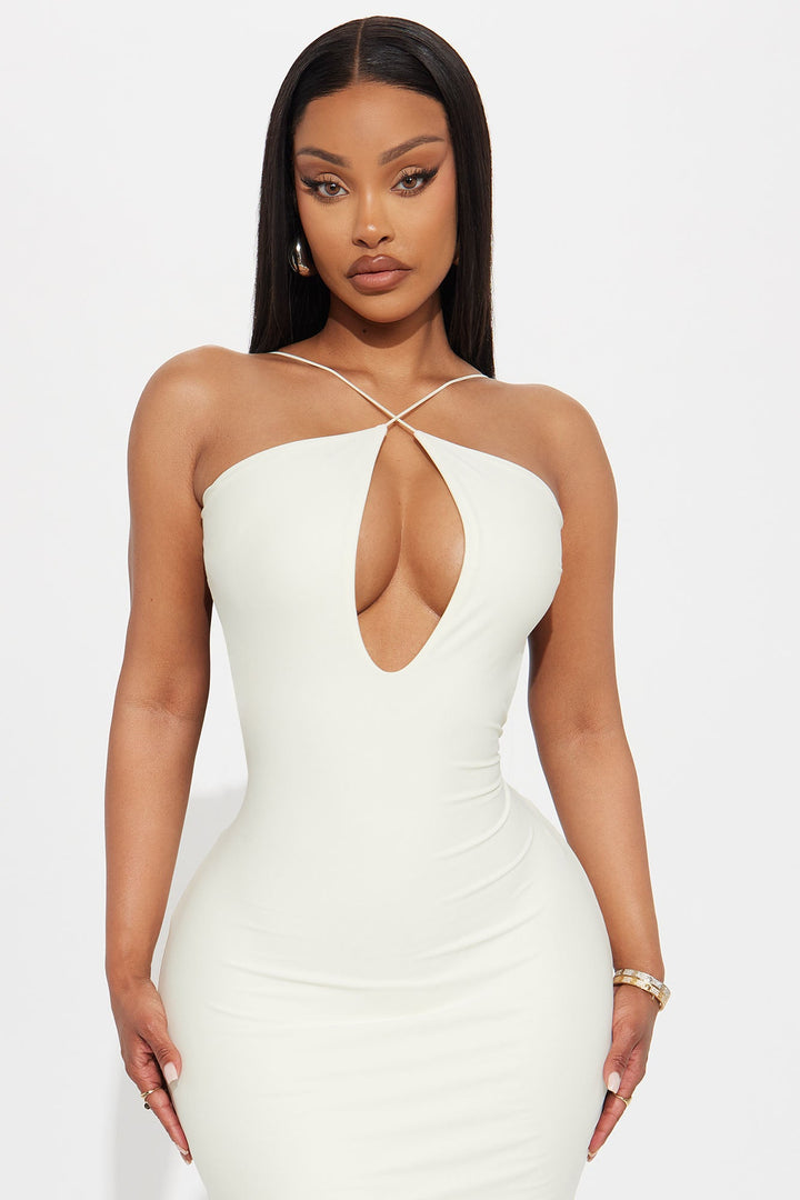 Katrina Cut Out Maxi Dress - Cream