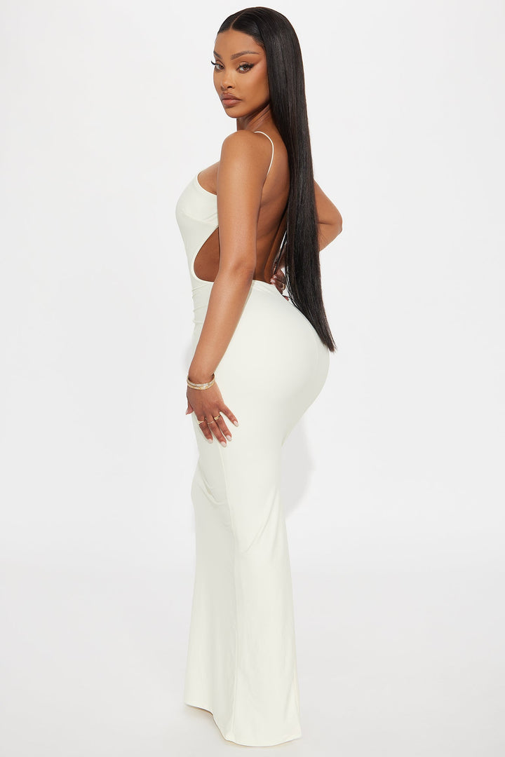 Katrina Cut Out Maxi Dress - Cream