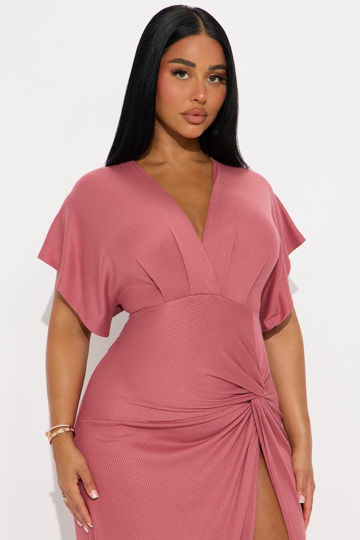 Stunning Scenes Maxi Dress - Marsala