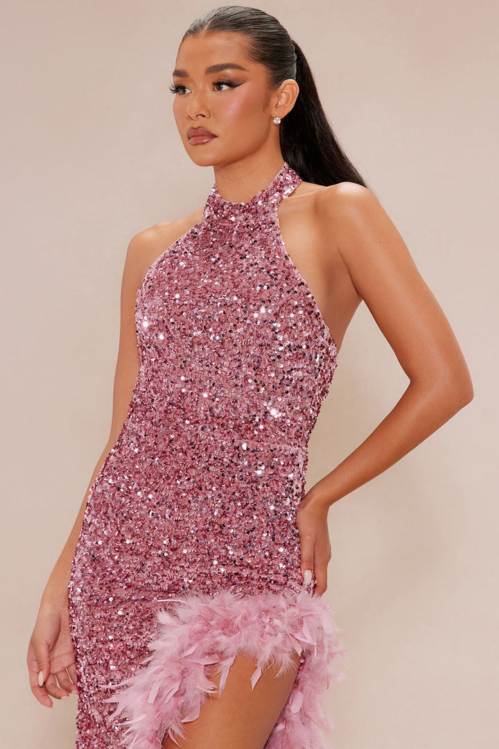 Alani Sequin Gown - Mauve