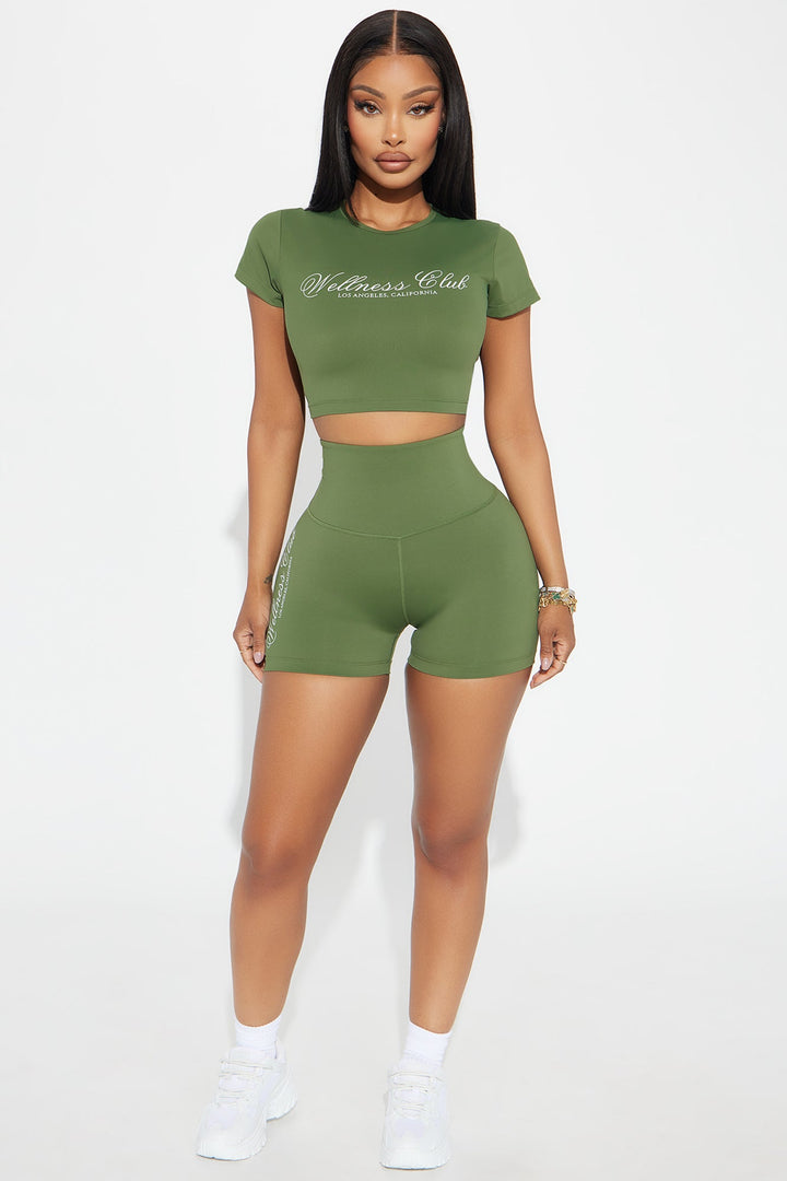 Wellness Club Active Top - Olive