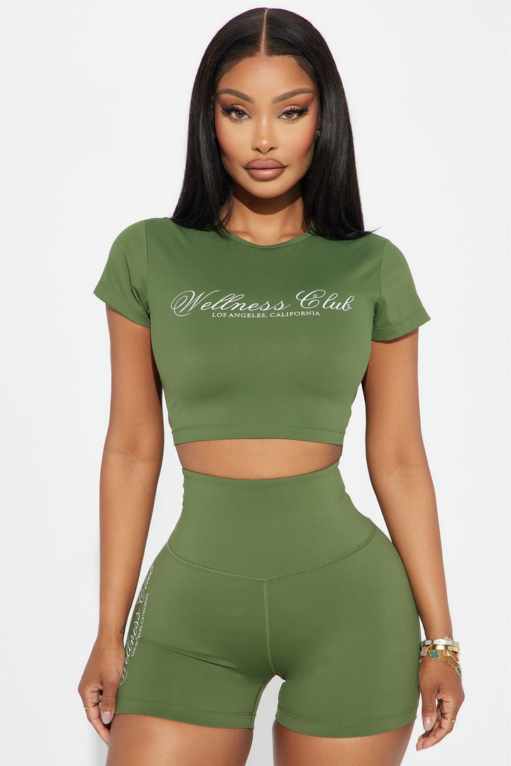 Wellness Club Active Top - Olive