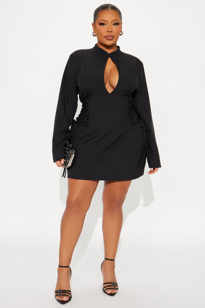 Don't Be Shy Mini Dress - Black