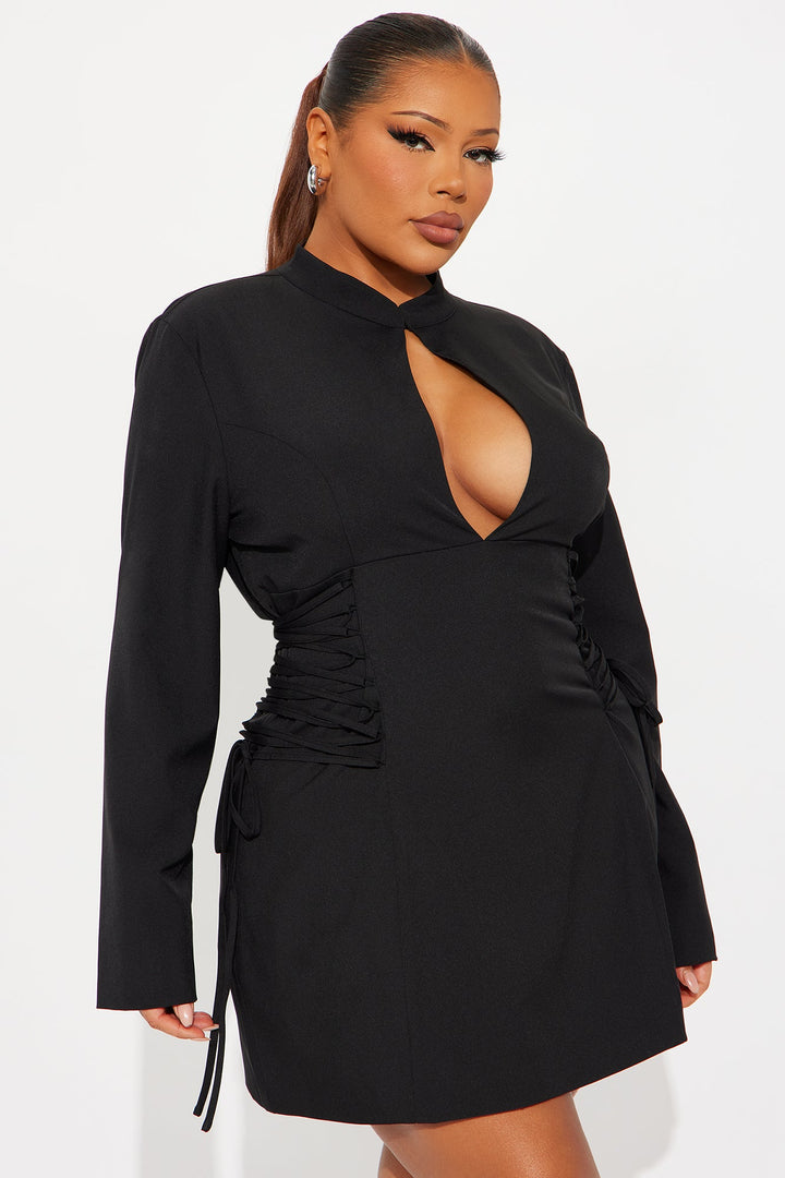 Don't Be Shy Mini Dress - Black