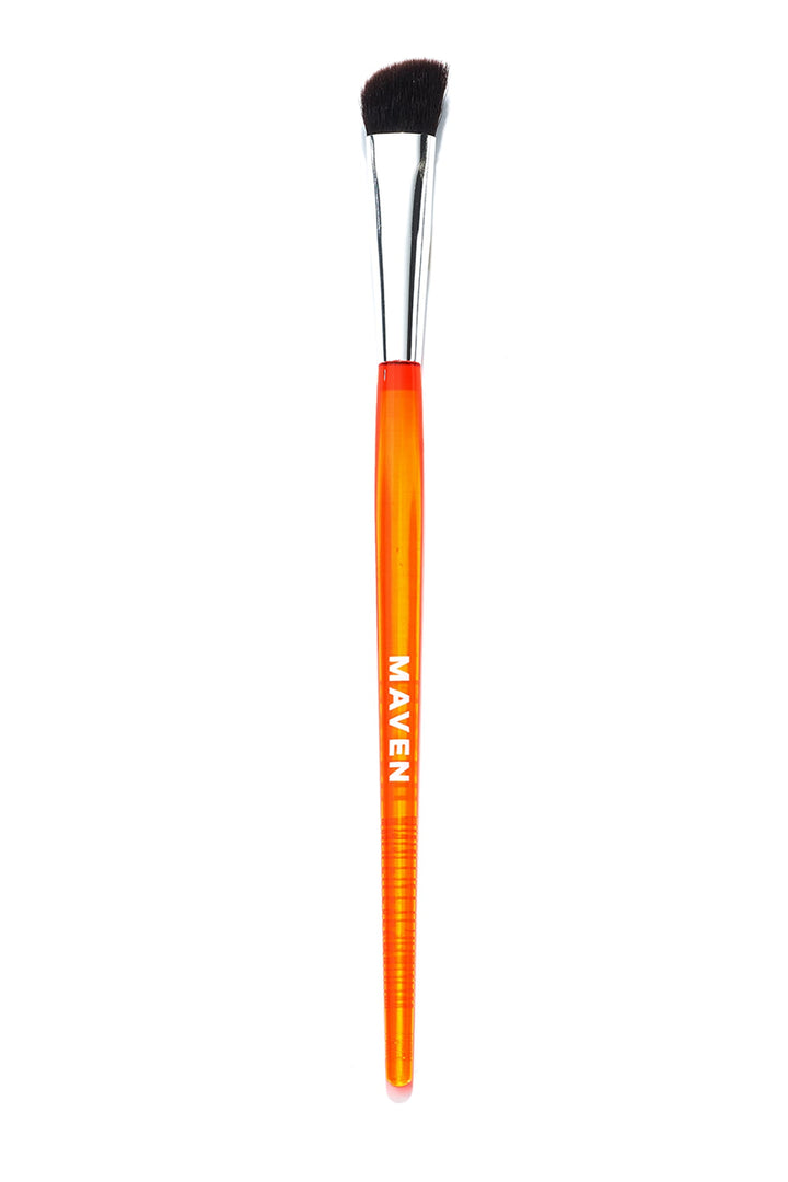 Maven Pro Artistry Angled Eyeshadow Brush - Orange/Silver
