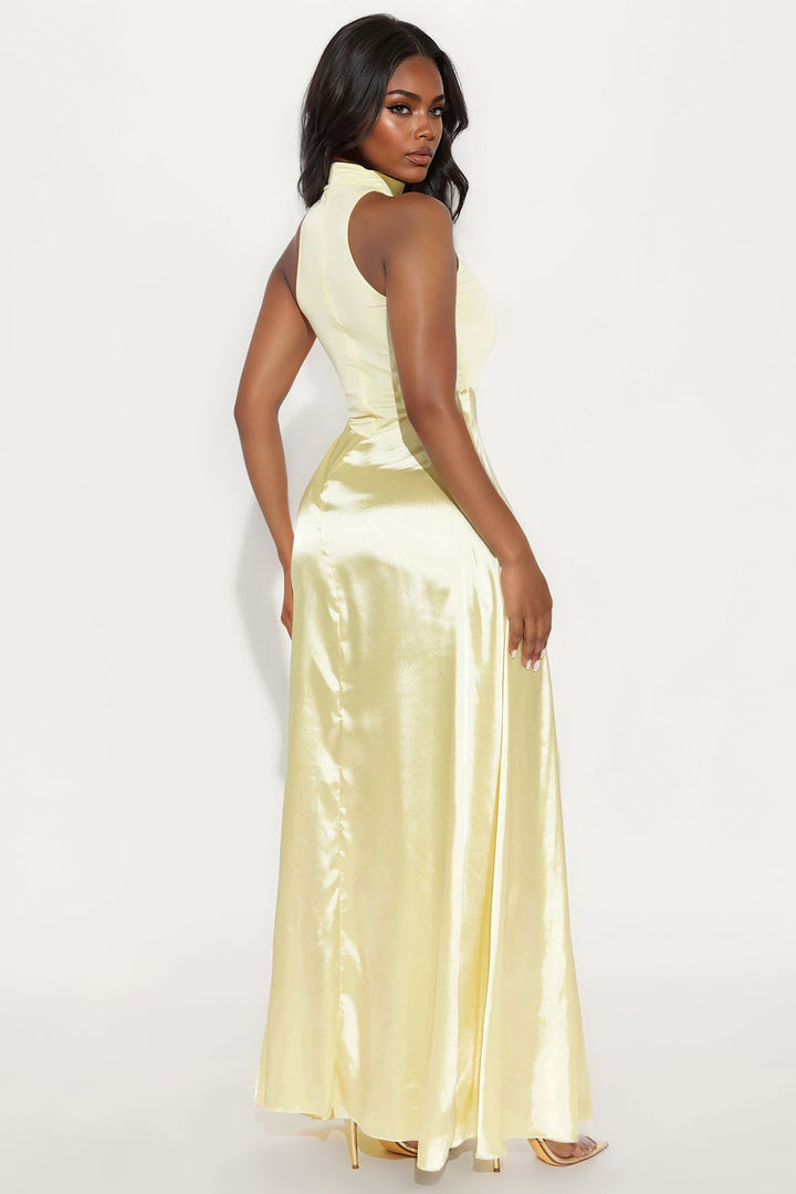 Highly Favored Maxi Dress - Butter Yellow