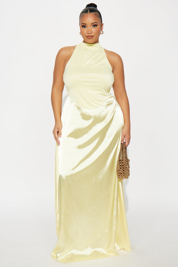 Highly Favored Maxi Dress - Butter Yellow