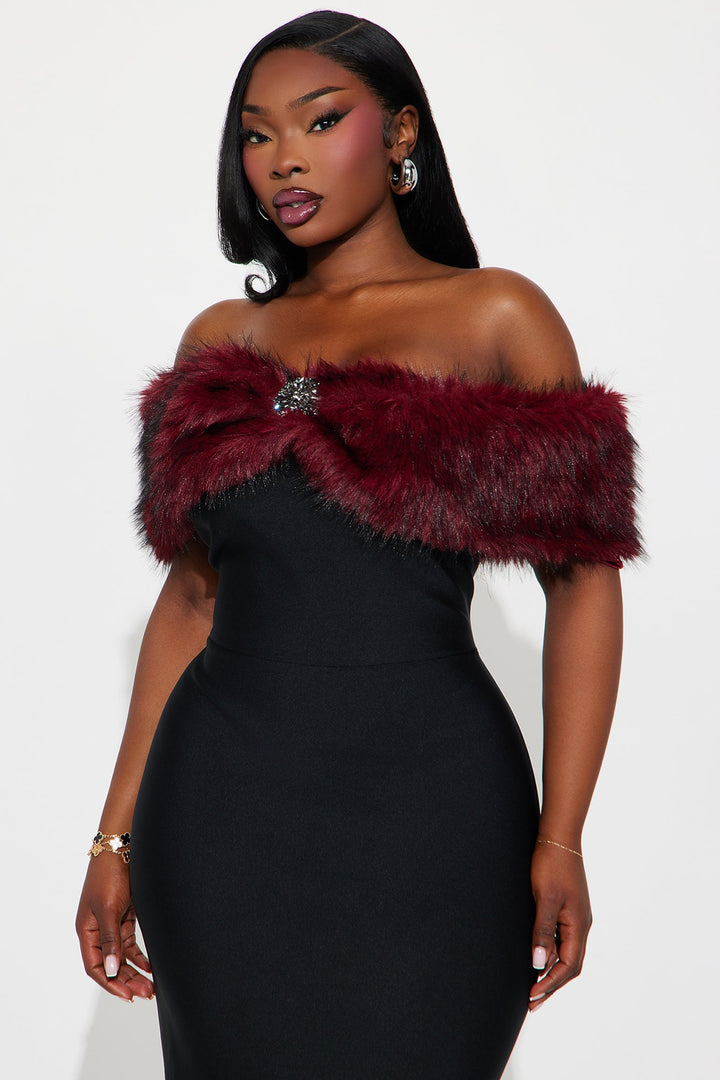 Admire Me Bandage Maxi Gown - Black/combo