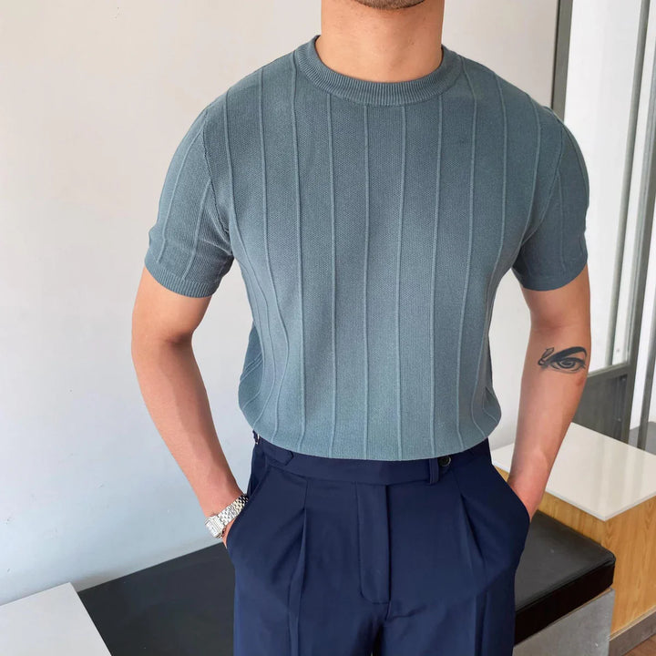 Piave Knitted T-Shirt Frost Blue