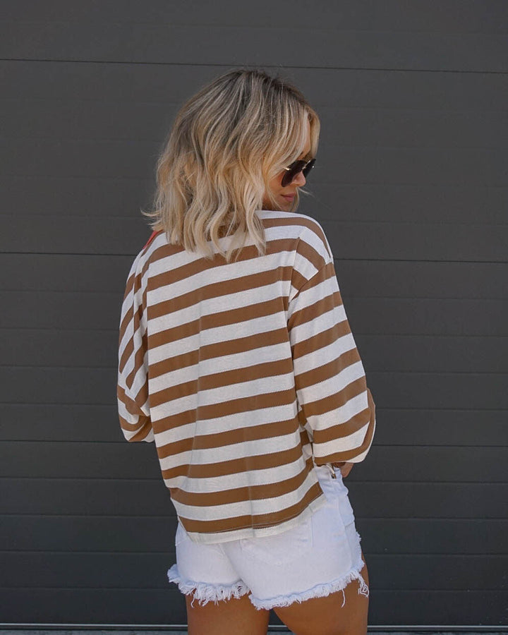 Morwenna Striped Long Sleeve Top