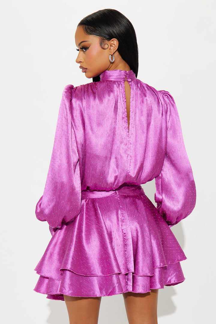 Adore You Embellished Mini Dress - Pink