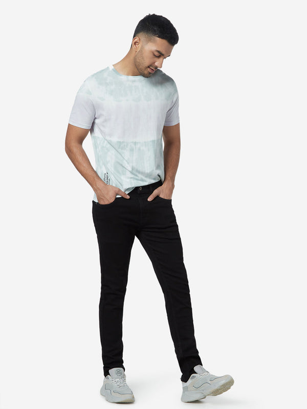 Nuon Black Slim-Fit Mid-Rise Jeans