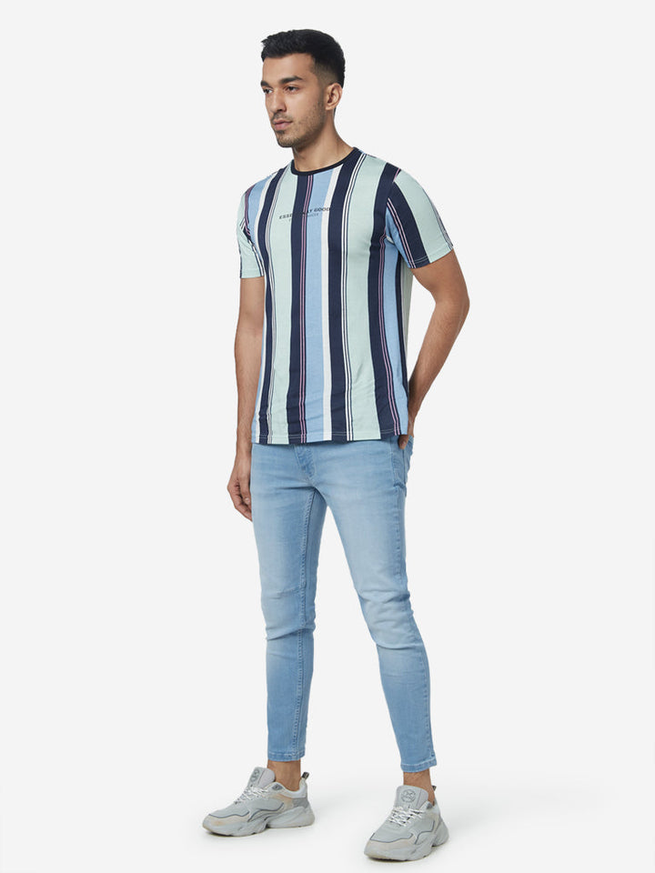 Nuon Light Blue Slim-Fit Mid-Rise Jeans