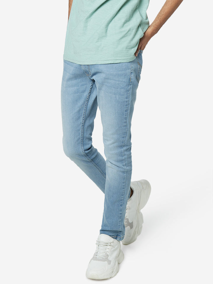 Nuon Light Blue Slim - Fit Mid - Rise Jeans