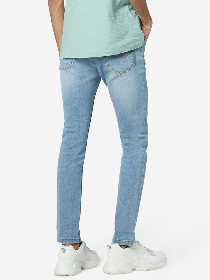 Nuon Light Blue Slim - Fit Mid - Rise Jeans