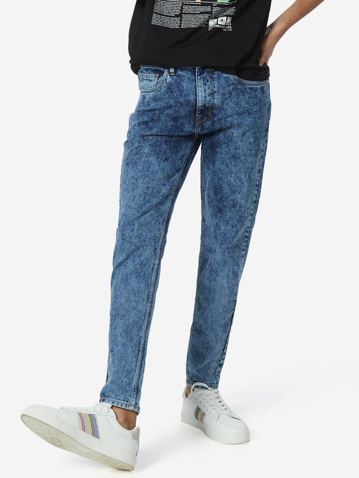 Nuon Blue Slim - Fit Mid - Rise Jeans