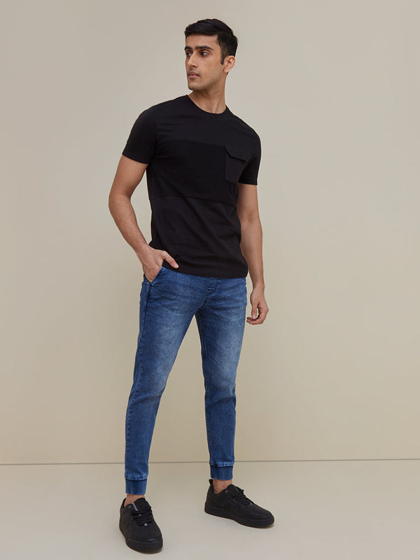 Nuon Dark Blue Rodeo Carrot-Fit Joggers