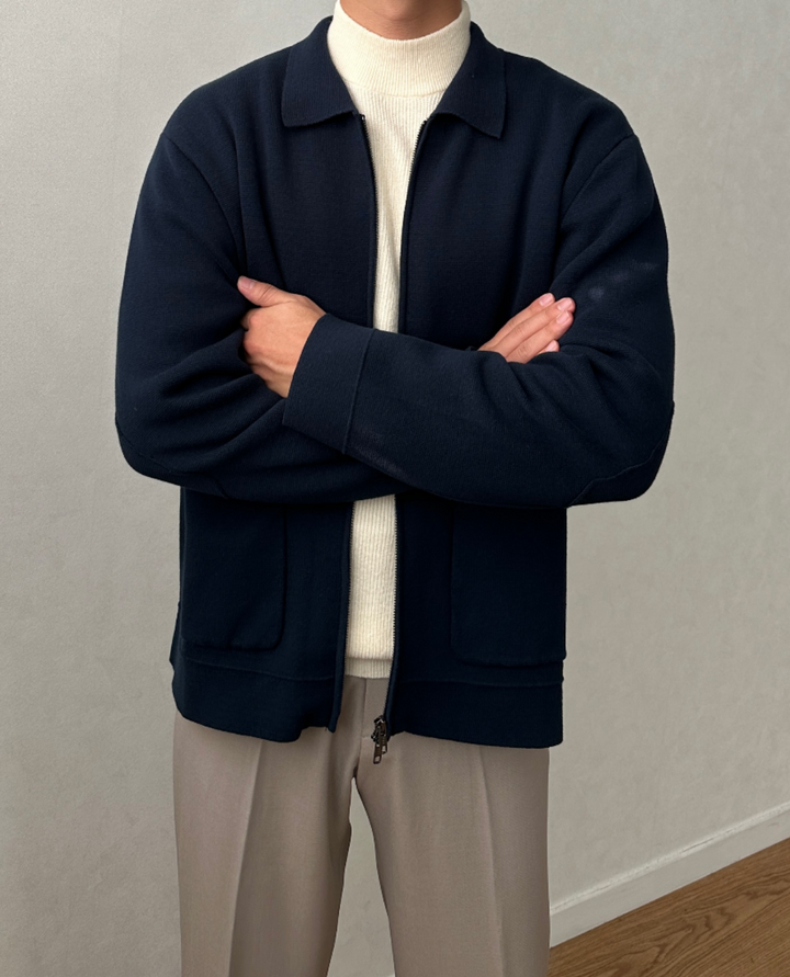 Lille Knit Zip Cardigan