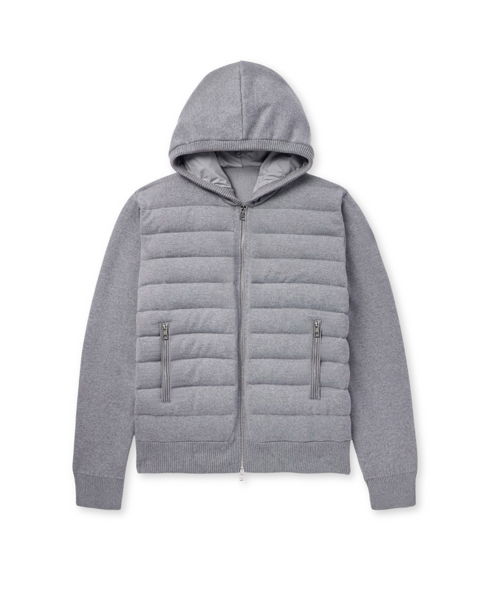 The Velino Hooded Hybrid Jacket Grey