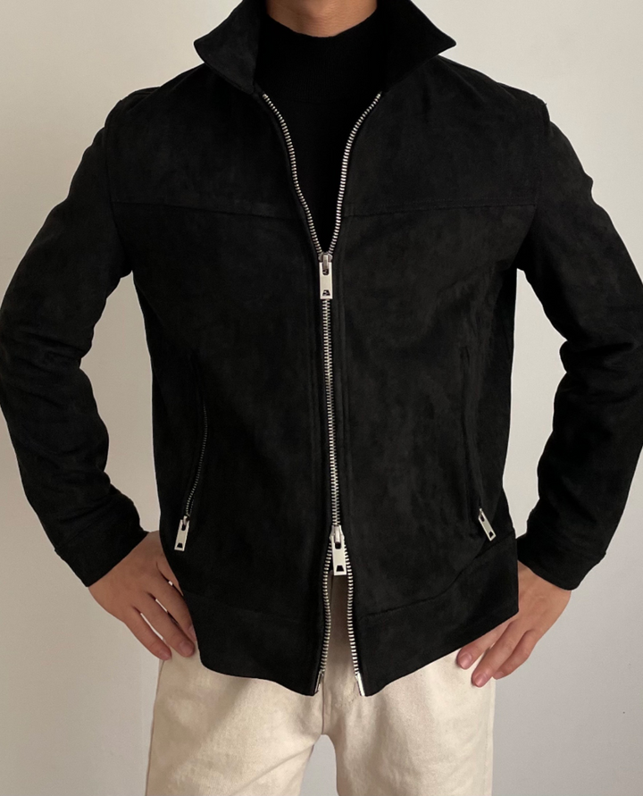 Romel Suede Zip Jacket