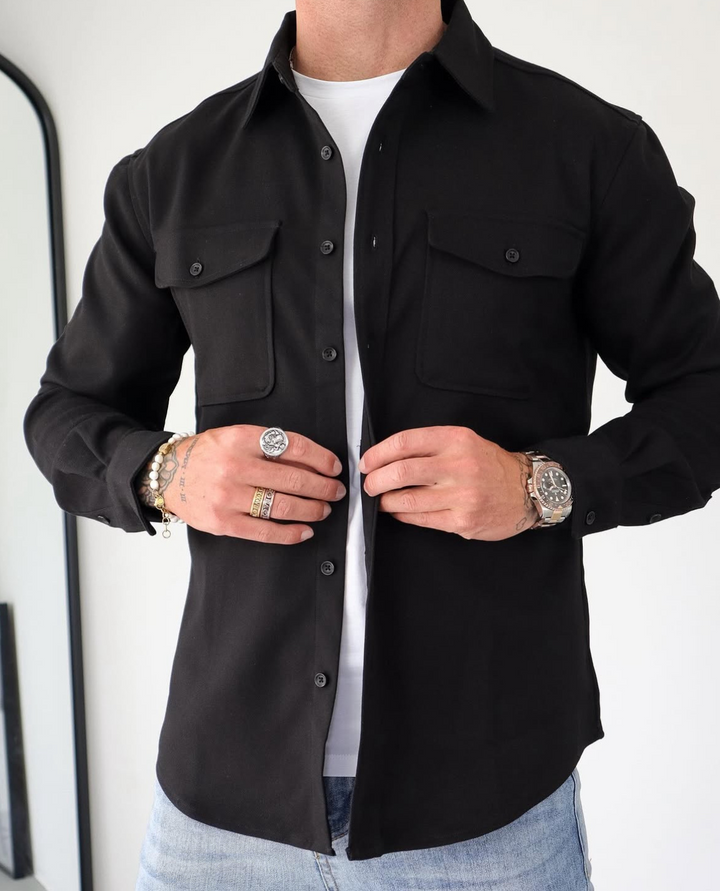 The Arno Overshirt Black