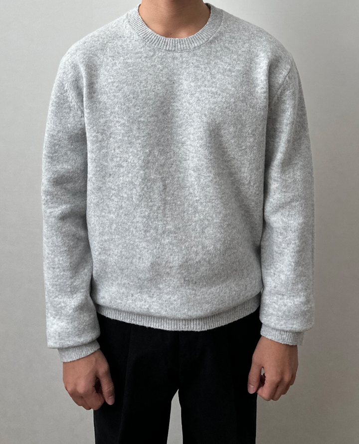 Arveilo Knit Sweater Light Gray