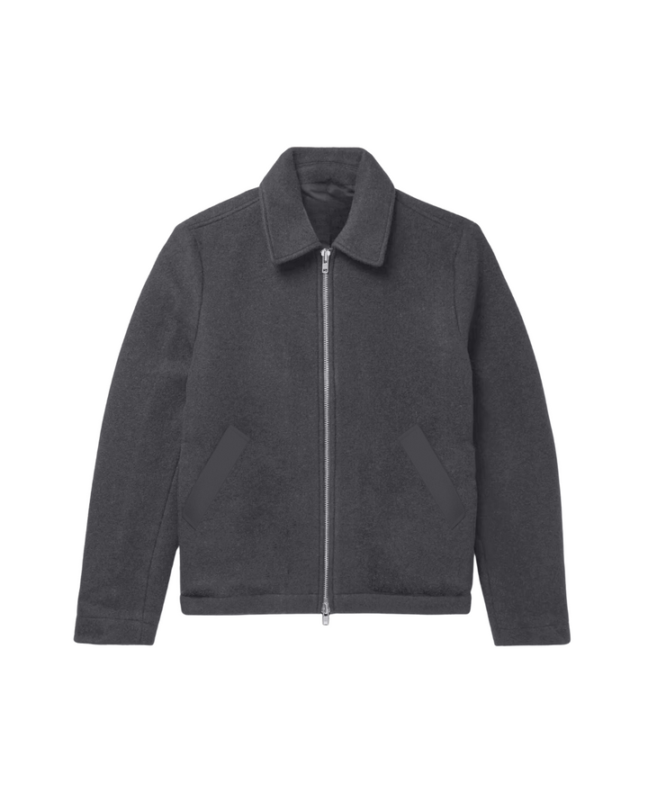 Berlin Wool Zip Jacket Grey