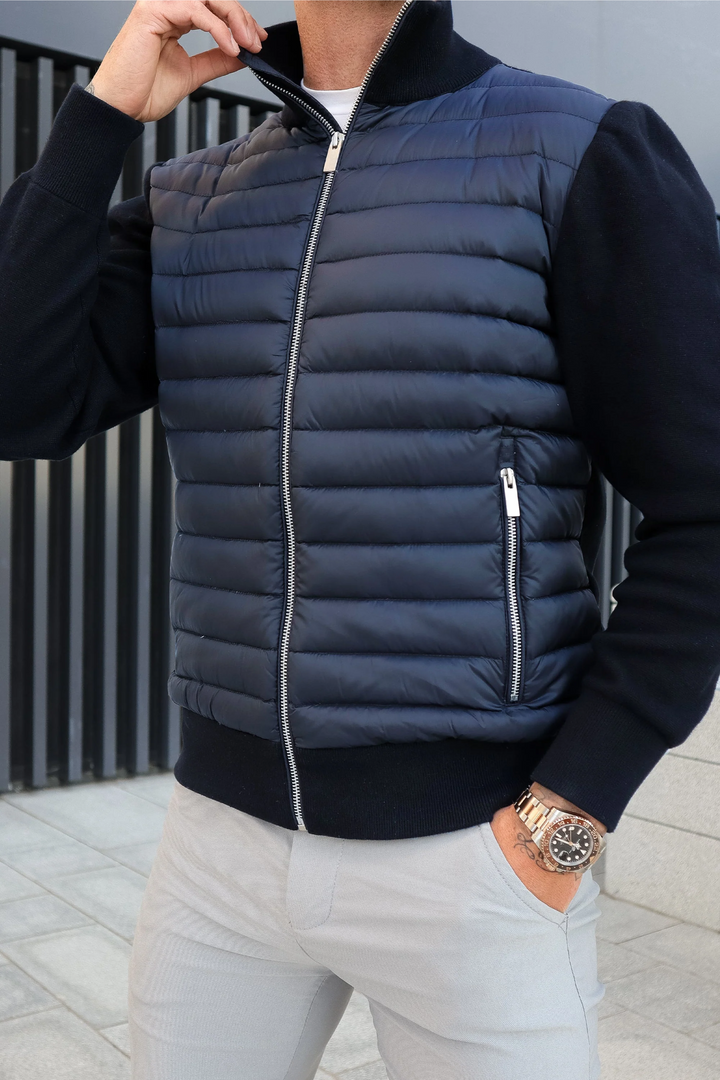 The Velino Hybrid Jacket Navy Blue