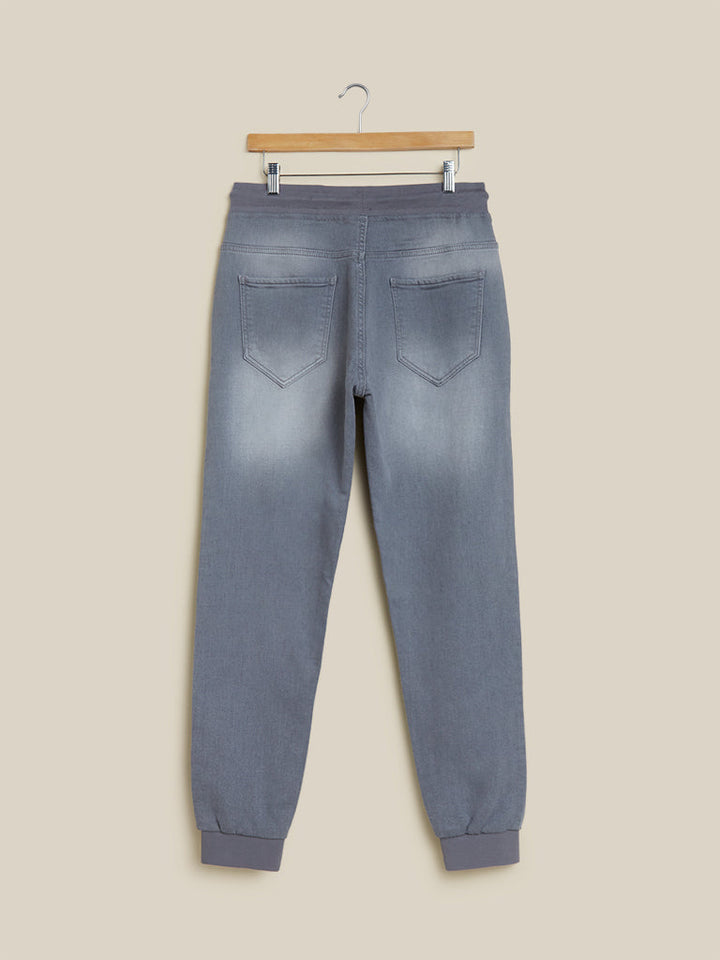 Nuon Grey Slim - Fit Mid - Rise Jeans