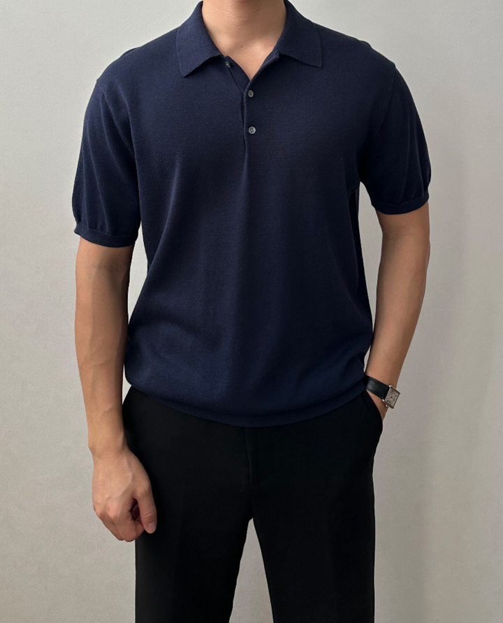 Salerno Knitted Polo Shirt