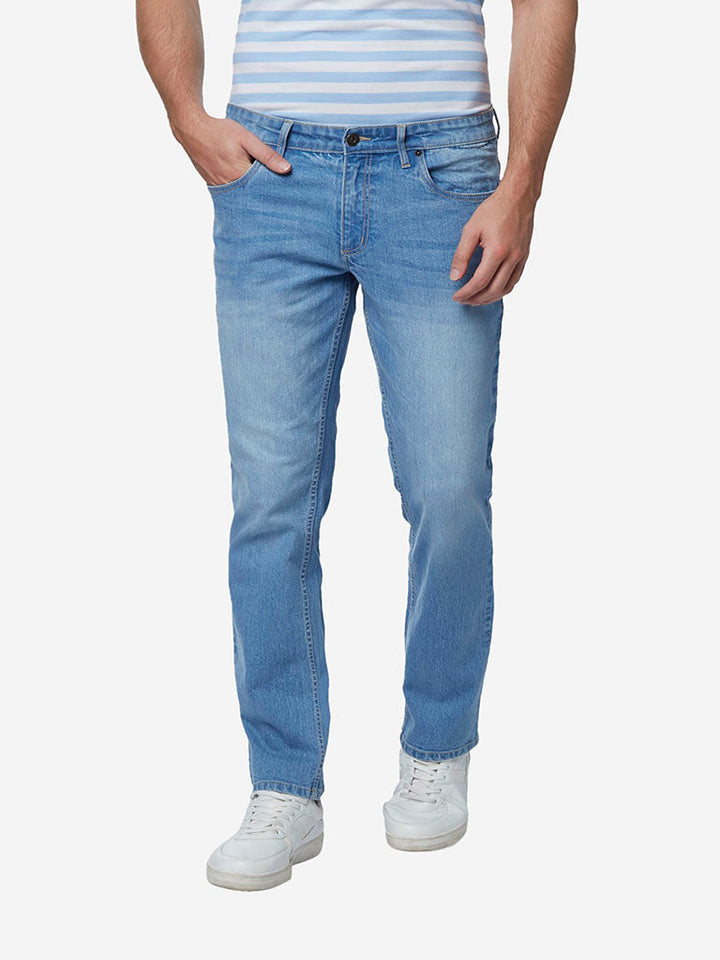 WES Casuals Light Blue Relaxed Fit Jeans