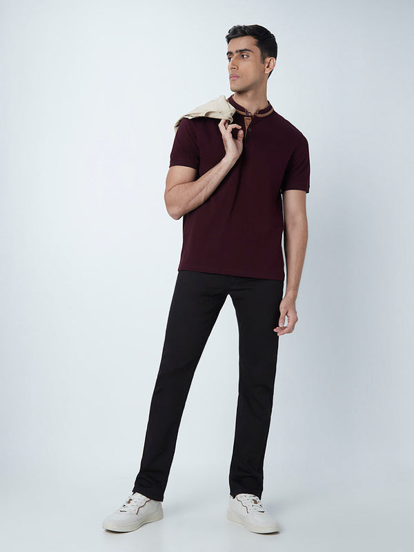 Ascot Black Relaxed-Fit Mid-Rise Jeans