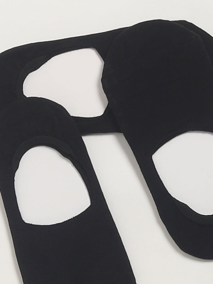 WES Lounge Black No-Show Cotton-Blend Socks - Pack of 3