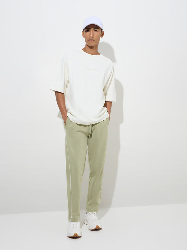 Studiofit Sage Relaxed-Fit Mid-Rise Cotton-Blend Track Pants