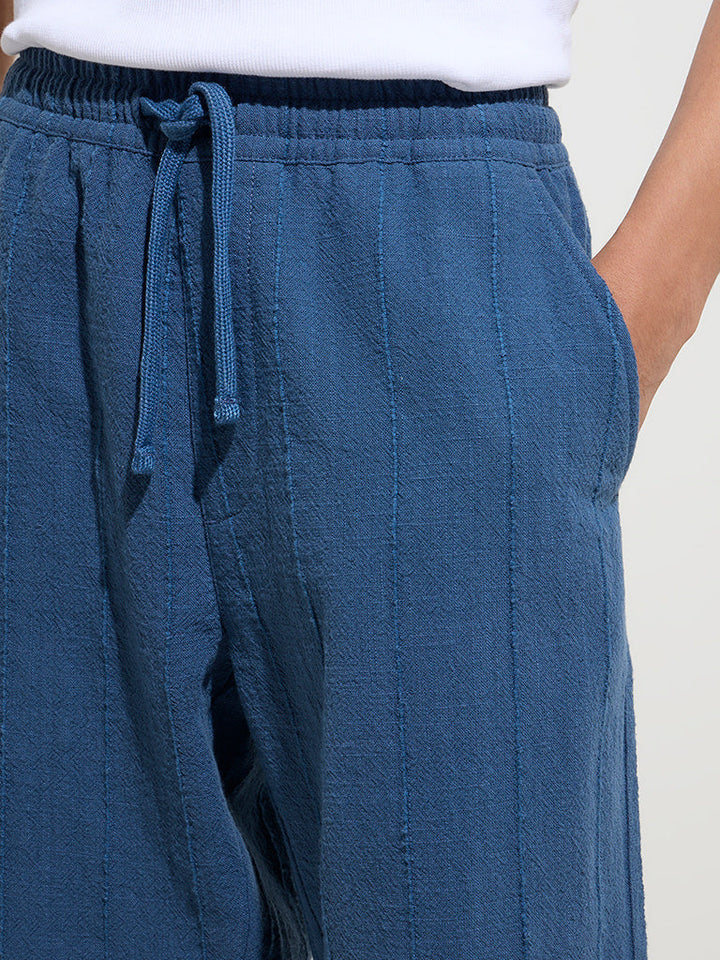 ETA Indigo Relaxed-Fit Mid-Rise Cotton Chinos