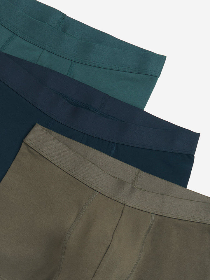WES Lounge Multicolour Cotton Trunks- Pack of 3