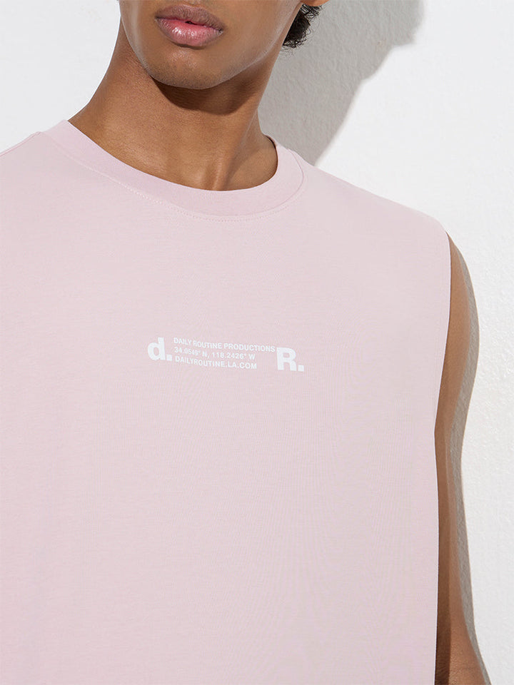 Studiofit Light Pink Relaxed-Fit Cotton-Blend T-Shirt