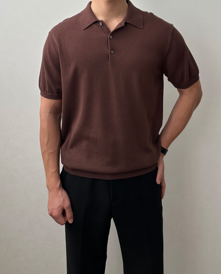 Salerno Knitted Polo Shirt