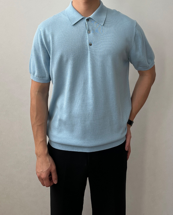 Salerno Knitted Polo Shirt