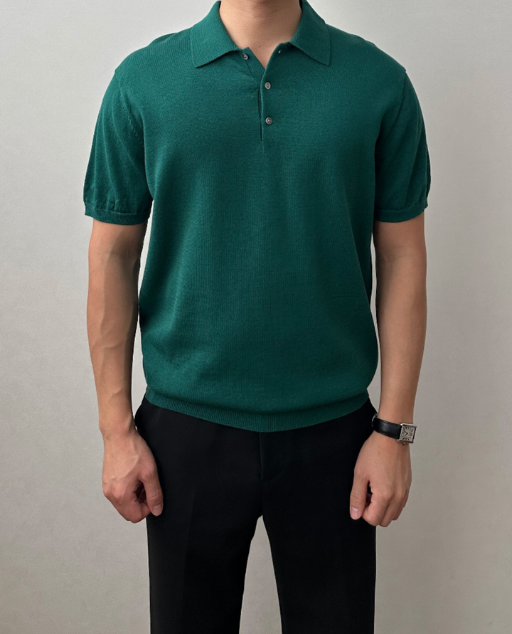 Salerno Knitted Polo Shirt