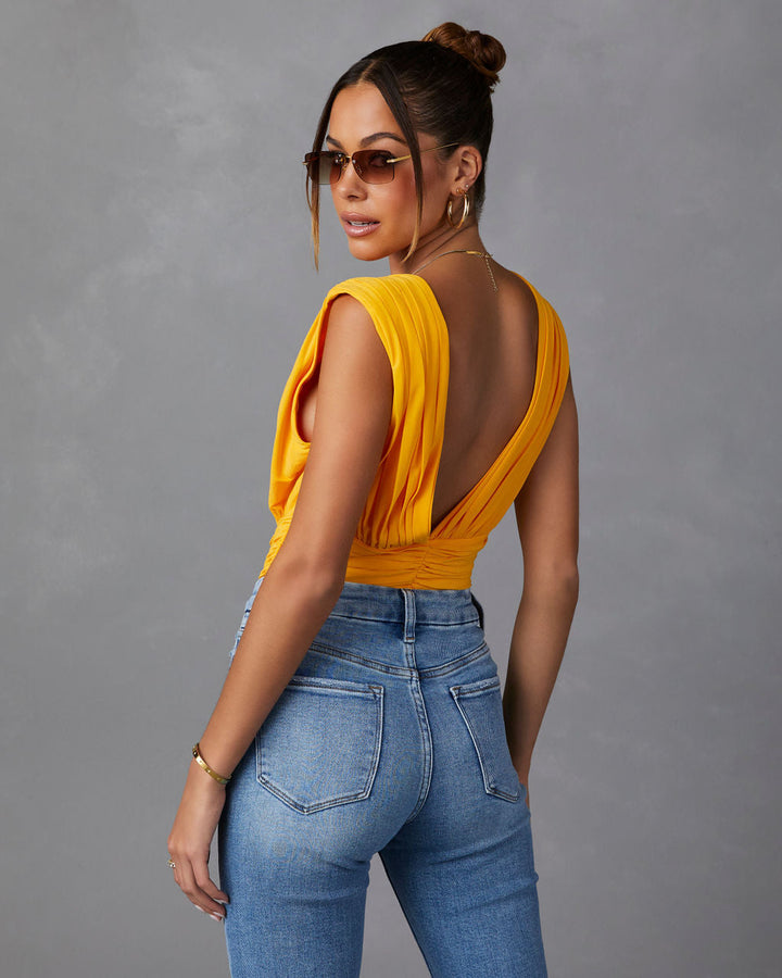 Perrine Drape Front Bodysuit