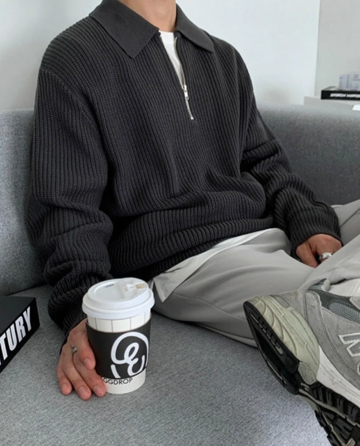 The Velino Polo Quarter Zip