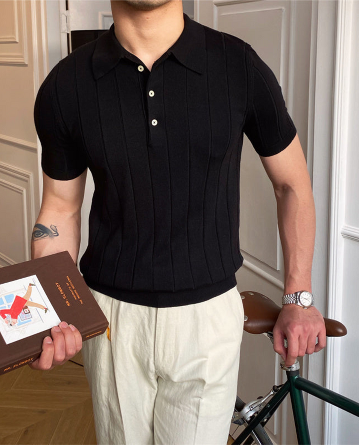 Symi Pleated Polo Shirt