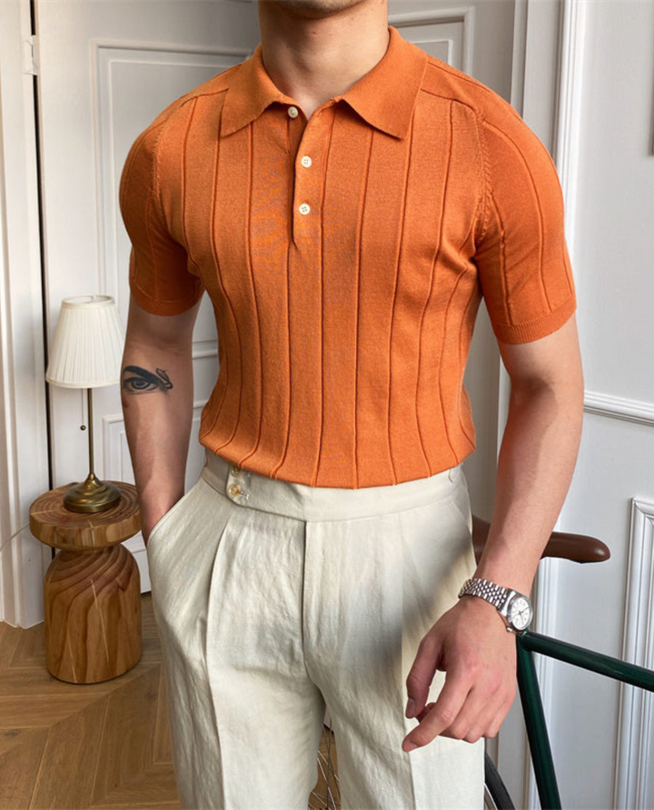 Symi Pleated Polo Shirt